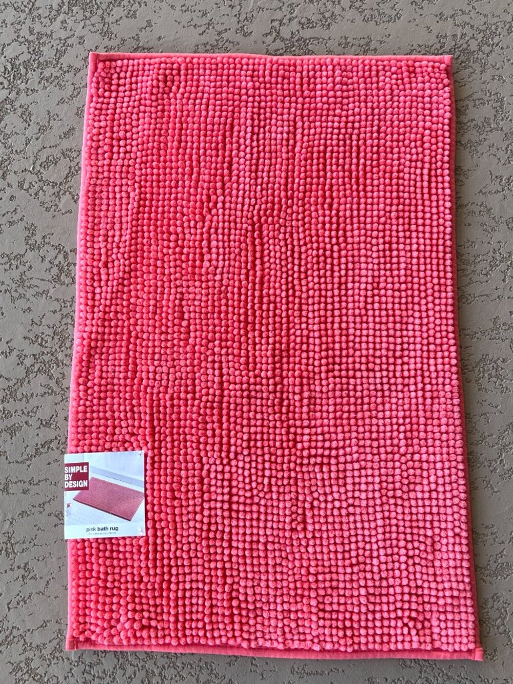 New Bath Rug Mat Simple By Design Coral Pink